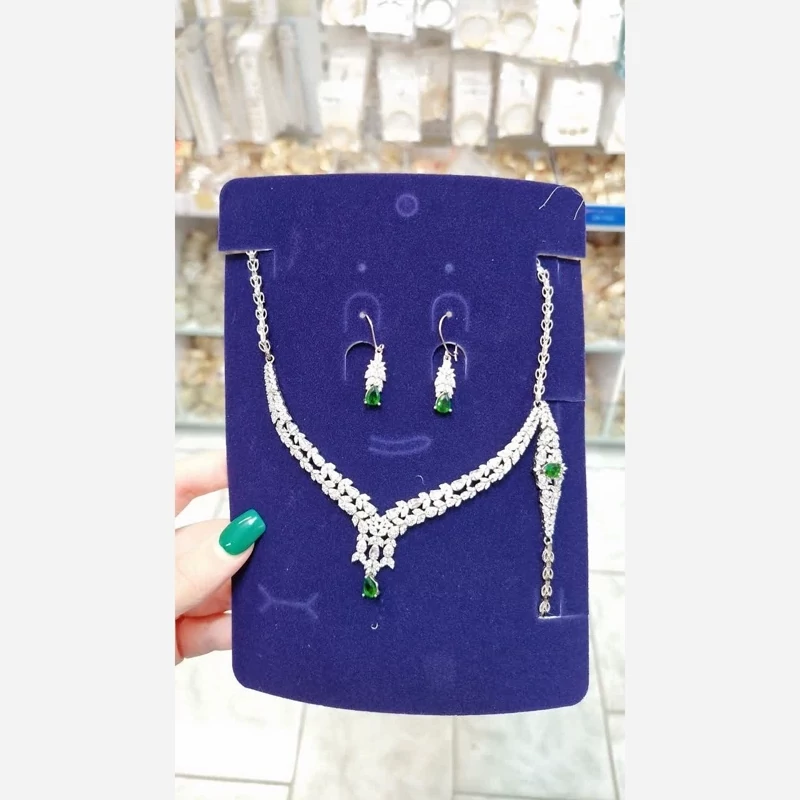 سرویس جواهری رنگ ثابت و نگین مخراج کاری