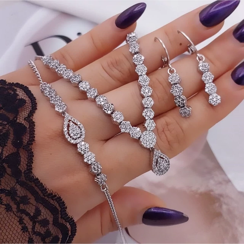 سرویس جواهری رنگ ثابت ابکاری طلا