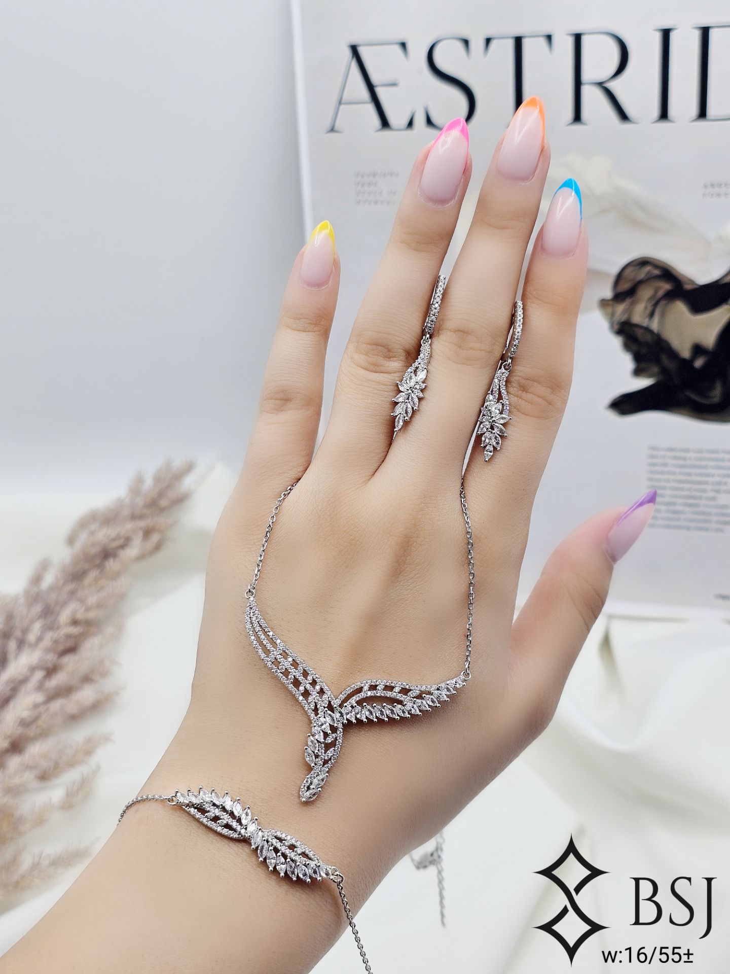 سرویس نقره 925 مدل جواهری با فاکتور رسمی